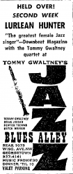 Lurlean Hunter at Blues Alley