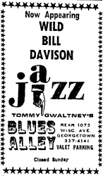 Wild Bill Davison at Blues Alley