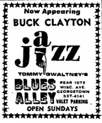 Buck Clayton at Blues Alley
