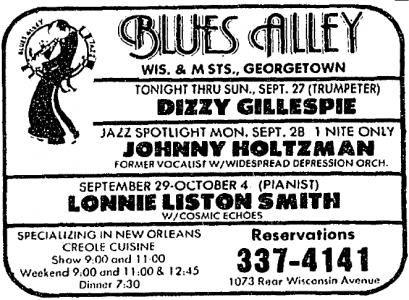 Dizzy Gillespie at Blues Alley