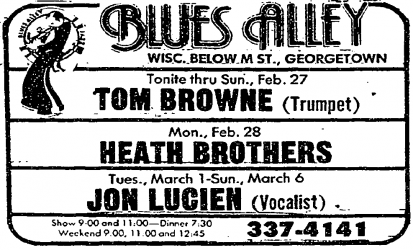 Tom Browne at Blues Alley