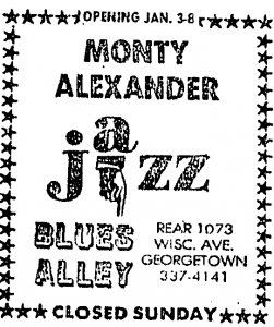 Monty Alexander at Blues Alley
