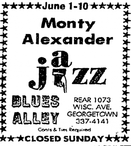 Monty Alexander at Blues Alley