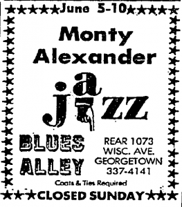 Monty Alexander at Blues Alley