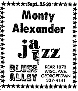 Monty Alexander at Blues Alley