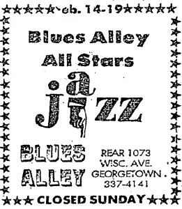 Blues Alley All Stars at Blues Alley