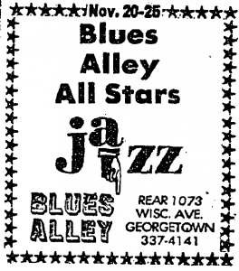 Blues Alley All Stars at Blues Alley