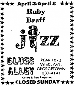 Ruby Braff at Blues Alley