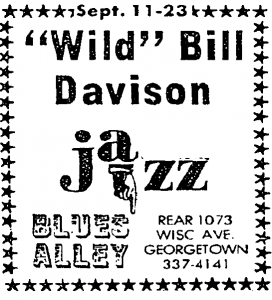 Wild Bill Davison at Blues Alley