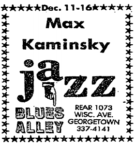 Max Kaminsky at Blues Alley