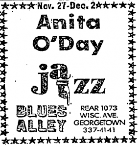 Anita O'Day at Blues Alley
