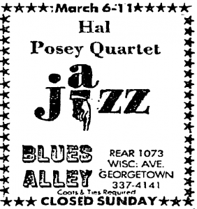 Hal Posey at Blues Alley