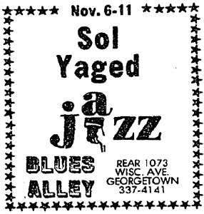 Sol Yaged at Blues Alley