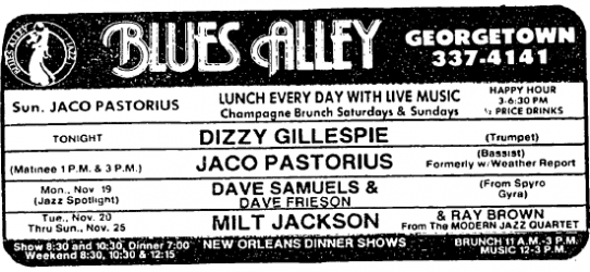 Dizzy Gillespie at Blues Alley