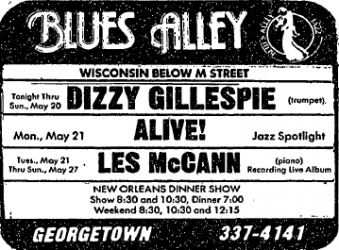 Dizzy Gillespie at Blues Alley