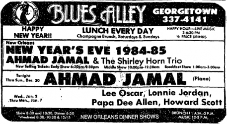 Ahmad Jamal at Blues Alley