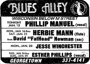 Phillip Manuel at Blues Alley