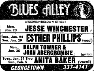 Jesse Winchester at Blues Alley