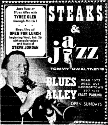 Tyree Glenn at Blues Alley