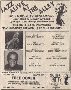 September 1979 at Blues Alley