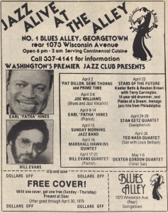 April 1979 at Blues Alley