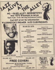March 1979 at Blues Alley