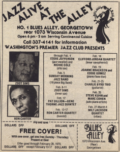 February 1979 at Blues Alley