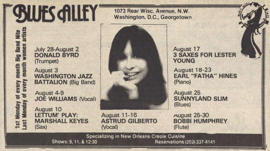 August 1981 at Blues Alley