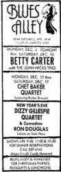 Betty Carter at Blues Alley