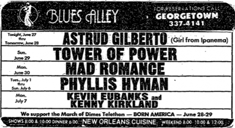 Astrud Gilberto at Blues Alley