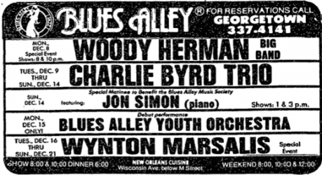 Woody Herman at Blues Alley