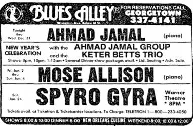 Ahmad Jamal at Blues Alley