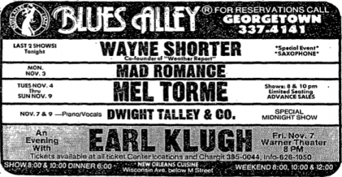 Wayne Shorter at Blues Alley