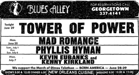 Tower of Power at Blues Alley