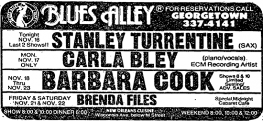 Stanley Turrentine at Blues Alley