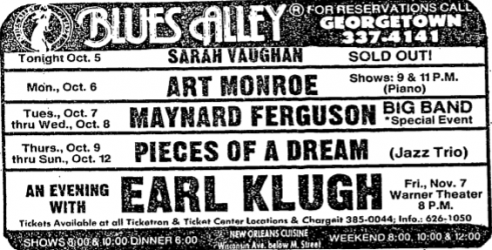 Sarah Vaughan at Blues Alley