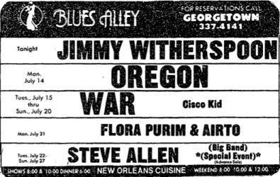 Jimmy Witherspoon at Blues Alley