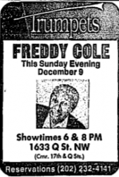 Freddy Cole at Trumpets