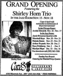Shirley Horn at Cates
