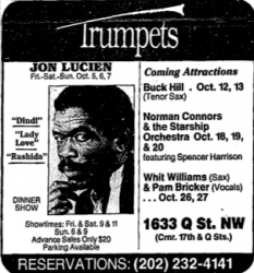 Jon Lucien at Trumpets