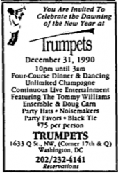 Tom Williams at Trumpets
