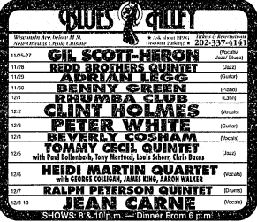 Gil Scott-Heron at Blues Alley