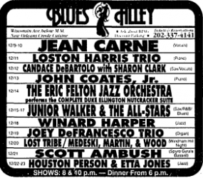 Jean Carn at Blues Alley