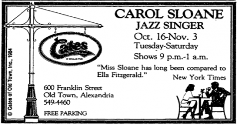 Carol Sloane at Cates