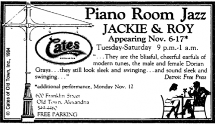 Jackie Cain and Roy Kral at Cates