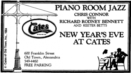 Chris Connor and Richard Rodney Bennett at Cates
