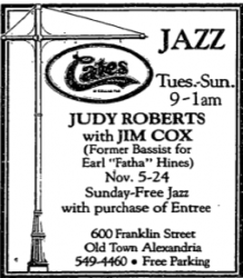 Judy Roberts and Jim Cox at Cates