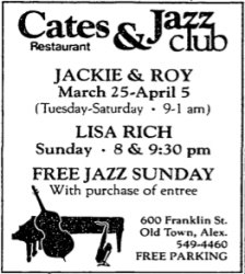 Jackie Cain and Roy Kral at Cates