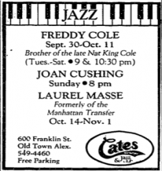 Freddy Cole at Cates