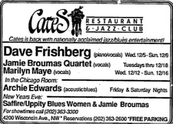 Dave Frishberg at Cates